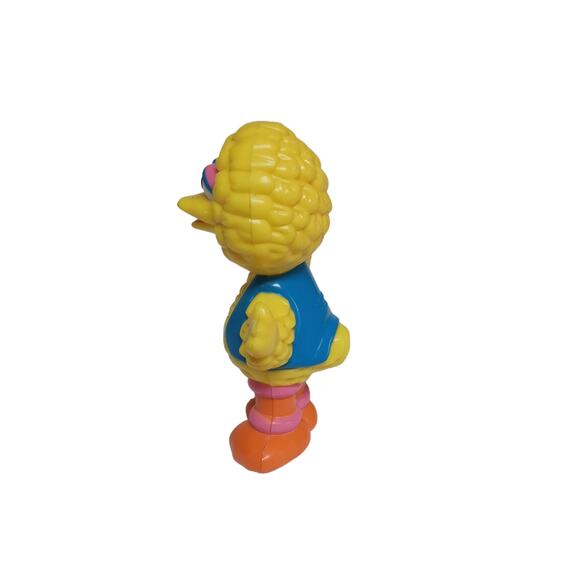 Sesame Street Elmos Big Bird Cake Topper Toy 3" 1996 Waving Jim HensonTYCO - Picture 5 of 10